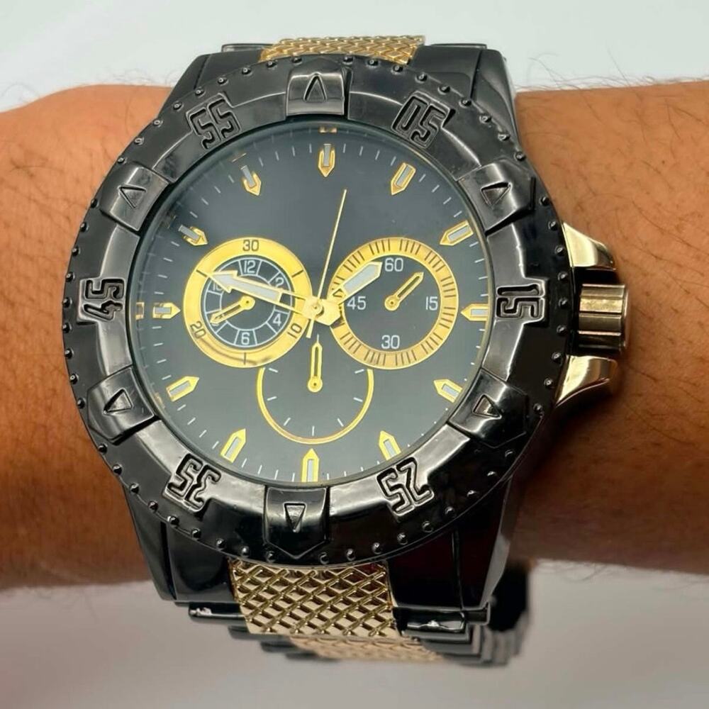 Black & Gold Men’s Watch